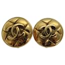 CHANEL COCO Mark Earring metal Gold CC Auth am6613 - Chanel