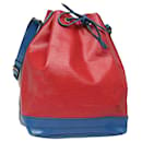 LOUIS VUITTON Epi Noe Schultertasche Bicolor Rot Blau M44084 LV Auth 82578 - Louis Vuitton