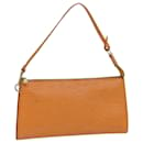 LOUIS VUITTON Epi Pochette Accessoires Pouch Orange Mandarin M5294H Auth 82026 - Louis Vuitton