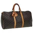 LOUIS VUITTON Monogram Keepall 50 Boston Bag M41426 LV Auth 83087 - Louis Vuitton