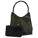 GUCCI Bamboo Hand Bag Vinyl Black 001 1880 1553 Auth bs16298 - Gucci