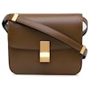 Sac à bandoulière classique Celine Teen Box marron - Céline