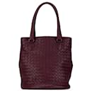 Bolso de cubo Intrecciato Bottega Veneta púrpura