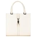 Sac à main Jackie en cuir blanc Gucci