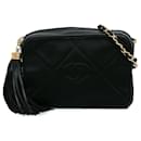 Black Chanel CC Matelasse Tassel Camera Bag