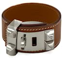 Collier de Chien Leather Bracelet T2 Gold - Hermès