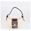 Fendi Light Beige Mini Zucca Croissant Bag