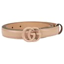 Gucci Beige GG Marmont Slim Belt