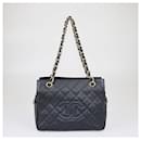 Chanel Black Quilted Caviar Petite Timeless Tote