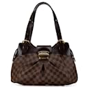 Borsa a spalla Louis Vuitton Damier Ebene Sistina PM marrone