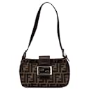 Brown Fendi Zucca Canvas Shoulder bag