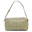 Green Bottega Veneta Medium Intrecciato Brick Cassette Shoulder Bag