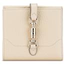 Piccola wallet in pelle Gucci Jackie beige