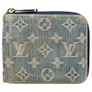 Blue Louis Vuitton Monogram Denim Zippy Wallet