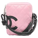 Pink Chanel Mini Lambskin Cambon Ligne Crossbody