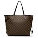 Brown Louis Vuitton Damier Ebene Neverfull MM Tote Bag