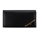 Black Fendi Monster Leather Long Wallet