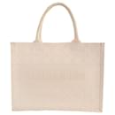 White Dior Medium Cannage Book Tote