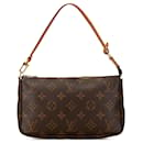 Sac à épaule Pochette Accessoires Monogram Louis Vuitton marron