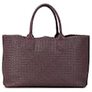 Borsa Tote Cabat Medium Intrecciato Bottega Veneta Viola