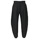  Balenciaga High-Waisted Trousers in Black Wool