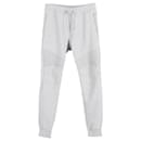 Balmain Slim-Fit Biker Sweatpants in Grey Cotton Jersey