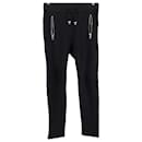  Balmain Embossed Logo Track Pants in Black Cotton