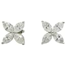 Boucles d'oreilles Victoria de Tiffany & Co. en platine 1,84 CTW, modèle grand