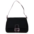 Fendi Black Zucchino Canvas Mamma Forever