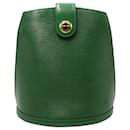 Louis Vuitton Cluny Shoulder Bag in Green Epi Leather