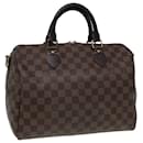 LOUIS VUITTON Damier Ebene Speedy Bandouliere30 Hand Bag N41367 LV Auth 84744 - Louis Vuitton