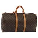 LOUIS VUITTON Monogram Keepall 55 Boston Bag M41424 LV Auth 83060 - Louis Vuitton