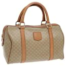 Bolsa Boston em lona Macadam CELINE em couro PVC bege Auth 83681 - Céline