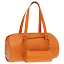 LOUIS VUITTON Sac à main Epi Soufflot Orange Mandarine M5222H LV Auth 80214 - Louis Vuitton