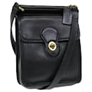 Coach Shoulder Bag Leather Black Auth am6664