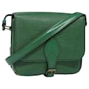 LOUIS VUITTON Epi Cartouchiere MM Sac à épaule Vert M52244 LV Auth 80340 - Louis Vuitton