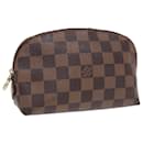 LOUIS VUITTON Pochette Cosmética PM Damier Ebene N47516 Auth LV 81027 - Louis Vuitton