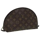 LOUIS VUITTON Monogram Trousse Demi Ronde Cosmetic Pouch M47520 LV Auth 84318 - Louis Vuitton