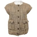 L'Agence Camel Tweed Uma Vest