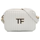 White Tom Ford Quilted Leather TF Camera Bag