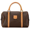 Brown Celine Macadam Boston Bag - Céline