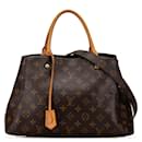 Bolsa Montaigne MM Monograma Louis Vuitton marrom