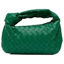 Mini bolsa Jodie em nappa intrecciato verde Bottega Veneta