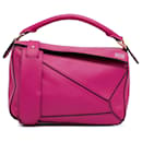 Pink LOEWE Small Puzzle Bag Satchel - Loewe