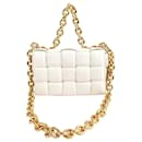 White Bottega Veneta Padded Cassette Shoulder Bag