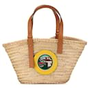 Tan LOEWE Ken Price L.A. Series Raffia Basket Tote - Loewe