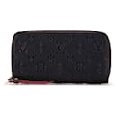 Blue Louis Vuitton Monogram Empreinte Zippy Long Wallet