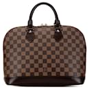 Bolsa Louis Vuitton Damier Ebene Alma PM marrom