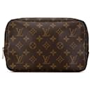 Bolso Clutch Trousse Toilette 23 Monograma Louis Vuitton marrón