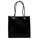 Bolsa tote de couro preta Cartier Panthere